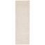 Coastal Comfort Ivory Synthetic Shag Runner Rug, 2'3" x 7'