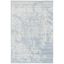 Ivory and Slate Rectangular Hand-knotted Reversible Area Rug