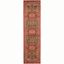 Elegant Red Synthetic Easy-Care 26" Area Rug