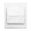 Aireolux Supreme Egyptian Cotton Sateen Standard Pillowcase Set, White