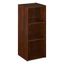 Espresso Stackable 3-Tier Wooden Storage Organizer with Adjustable Shelves