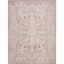 Elegant Floral 8' x 10' Hand-Knotted Synthetic Area Rug