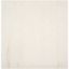 Polar Shag 4' Square White Synthetic Area Rug