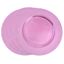 Pink Round Plastic Classic Design Charger Plates Set of 4