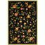 Black Wool Handmade Spot Design Easy Care Area Rug - 6' x 9'