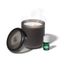 Frosted Charcoal Flameless Candle Diffuser with Essential Oil