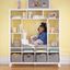 Creamy White Kids' Storage System with Cushioned Reading Nook