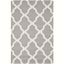 Ivory and Silver Hand-Tufted Wool Area Rug, 3' x 5'