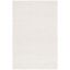 Ivory Flat Woven Reversible Wool Synthetic Area Rug 6' x 9'