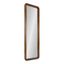 Walnut Brown Full Length Rectangular Wood Wall Mirror