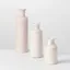 Set of 3 Small White Ceramic Bottle Vases