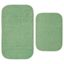 Deep Fern Green Plush Polypropylene Bath Rug Set