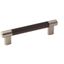 Satin Nickel and Bronze 5-1/16" Bar Cabinet Pull