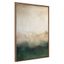 Green Mountain Abstract Canvas with Gold Frame, 31.5x41.5