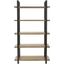 Scott Oak and Black Metal 5-Tier Etagere