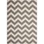 Modern Gray Rectangular 9' x 12' Easy-Care Synthetic Area Rug