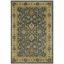 Heirloom Blue and Beige Hand-Spun Wool 5' x 8' Area Rug