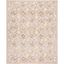 Soho 8' x 10' Pink and Taupe Hand-Tufted Wool Area Rug