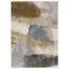 Hayden Beige and Rust Abstract Rectangular Area Rug 5'3" x 7'6"