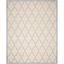 Hand-Tufted Light Blue and Ivory Wool 8' x 10' Rug