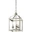 Larkin Distressed Bronze 12" Traditional 3-Light Pendant