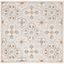 Ivory and Grey Hand-Tufted Wool Square Rug