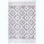 Reversible Pink Geometric Shag Area Rug, 4' x 6', Easy Care