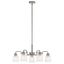 Aivian 30'' Industrial-Style Brushed Nickel 5-Light Chandelier