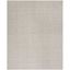 Ivory Elegance 8' x 10' Hand-Knotted Wool & Viscose Area Rug