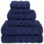 Navy Blue Turkish Cotton 6-Piece Towel Set