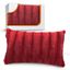 Maroon Faux Fur Decorative Throw Pillow Cover