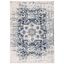 Metro-Mod Chic Blue Synthetic 5' x 7' Hand-Knotted Area Rug