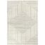 Luxurious Carmody Cream Geometric Synthetic Area Rug 5'3" x 7'