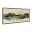 Tranquil Meadows Abstract Landscape Canvas Art in Gold Frame