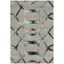 Handmade Geometric Gray Wool Area Rug 24" x 36"