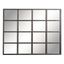 Black Window Pane Industrial Full-Length Wall Mirror 48"