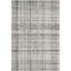 Elysian Grey-Black Tufted Wool-Blend Abstract Rectangular Rug