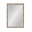Rustic Brown Rectangular Wall Mirror, 27x39, Modern Farmhouse Design