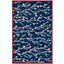 Jardin 3' x 5' Blue Floral Handmade Wool Area Rug