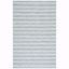 Aqua and Ivory Striped 8' x 10' Indoor/Outdoor Area Rug