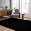 Hauteloom Black Plush Shag Washable 4' x 5'7" Rug