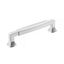 Polished Chrome 5-1/16" Cabinet Drawer Pull with Mounting Hardware