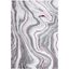 Gray and Wine Abstract 8' x 10' Synthetic Area Rug