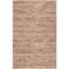 Handwoven Brown and Beige Wool Cotton Area Rug