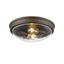 12" Rubbed Bronze Glass Bowl Flush Mount Ceiling Light