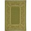 Olive and Natural Rectangular Synthetic Outdoor Area Rug