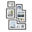 Black Polystyrene Gallery Wall Picture Frame Set