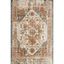 Vintage Medallion Beige Synthetic 6' Square Area Rug