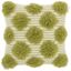 18" Square Lime Green Cotton Tufted Pom Pom Throw Pillow