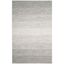 Light Grey and Ivory Handwoven Cotton Area Rug